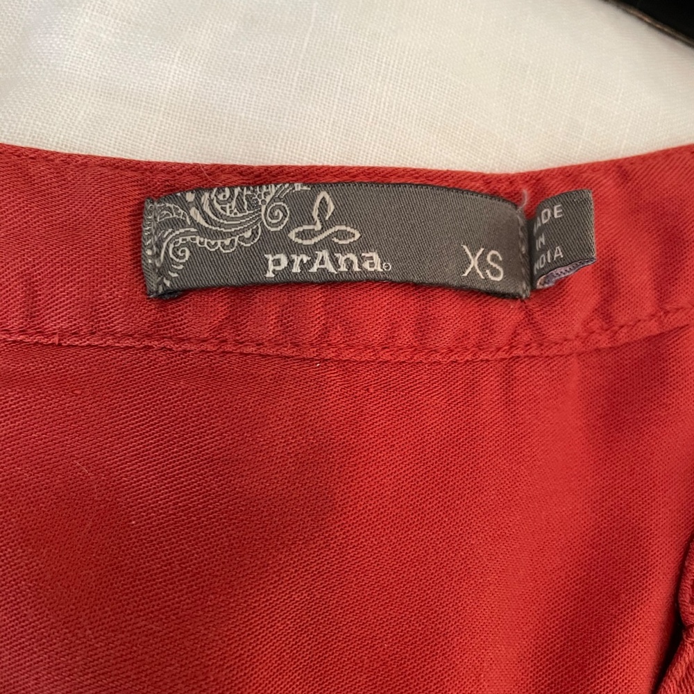 Prana Brick Red Utility Dress Size XS - Picture 3 of 4